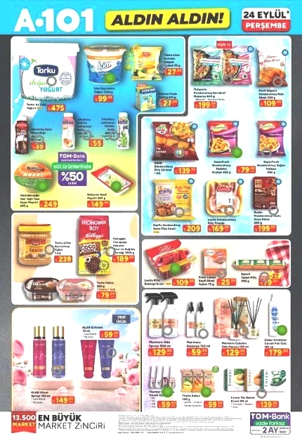 A101 KATALOG BUGÜN SATIŞTA 24 EYLÜL PERŞEMBE: A101 Aldın Aldın bu hafta hangi ürünler indirimde A101 Halı ve Koltuk Yıkama Makinesi, Boyun Masaj Aleti, Kedi ve Köpek Maması... A101 KATALOG BUGÜN SATIŞTA 24 EYLÜL PERŞEMBE: A101 Aldın Aldın bu hafta hangi ürünler indirimde A101 Halı ve Koltuk Yıkama Makinesi, Boyun Masaj Aleti, Kedi ve Köpek Maması...